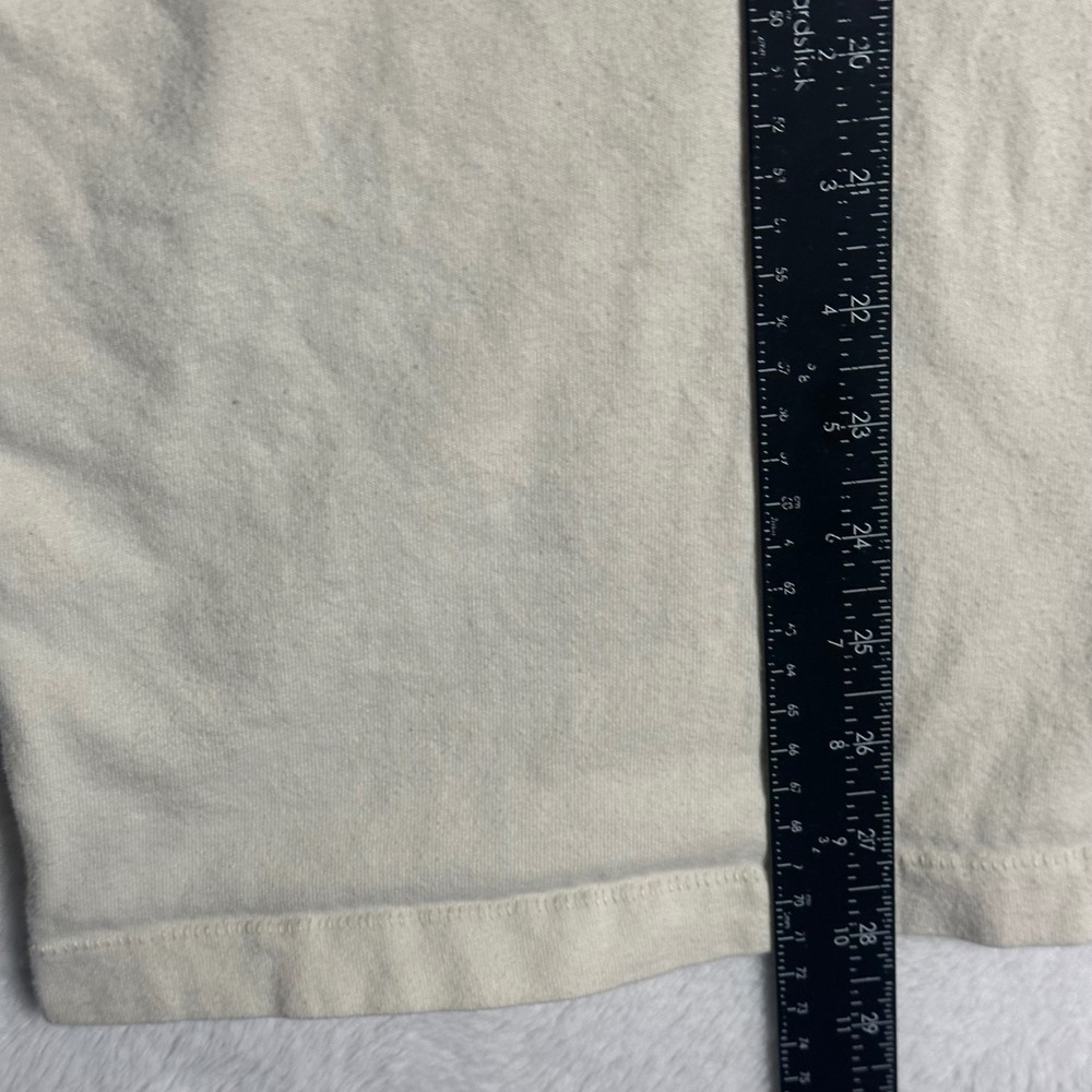 Abercrombie & Fitch Soft A&F Essentials T-Shirt Mens XXL Cream Off White Tee - Picture 5 of 5
